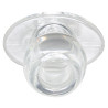 Perfect Fit Ass Tunnel Plug Silicone Transparent Extra-Large 9 x 7 cm
